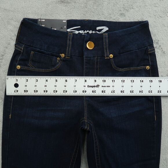 Seven7 Jeans Women's Size 4 Blue Mid-Rise Tummyless Skinny 29.5" Inseam NWT - Picture 5 of 16